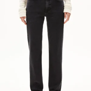 CARENAA MID STRAIGHT JEANS | ebony