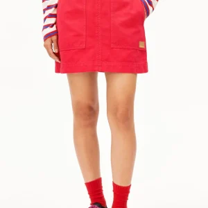 WORKWEAR CANVAS MINI-ROCK | mars red